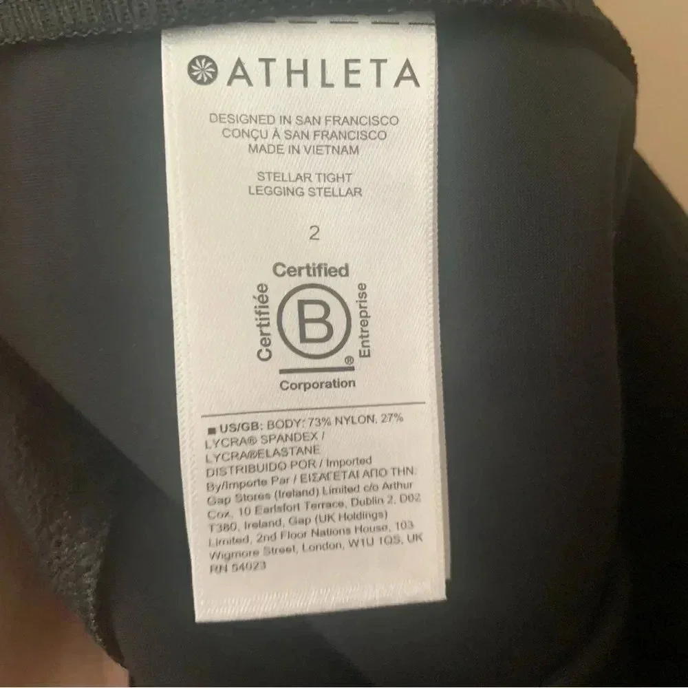 Athleta Stellar Tight in Black Size 2 - Picture 14 of 15